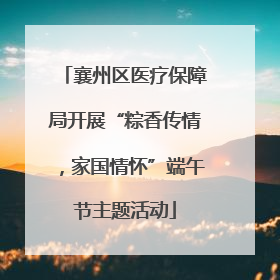 襄州区医疗保障局开展“粽香传情，家国情怀”端午节主题活动