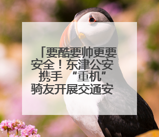 要酷要帅更要安全！东津公安携手 “重机”骑友开展交通安全宣传