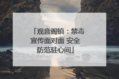 观音阁镇：禁毒宣传面对面 安全防范驻心间