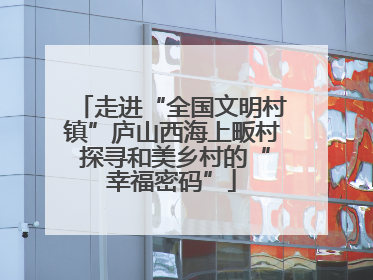 走进“全国文明村镇”庐山西海上畈村 探寻和美乡村的“幸福密码”