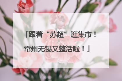 跟着“苏超”逛集市！常州无锡又整活啦！