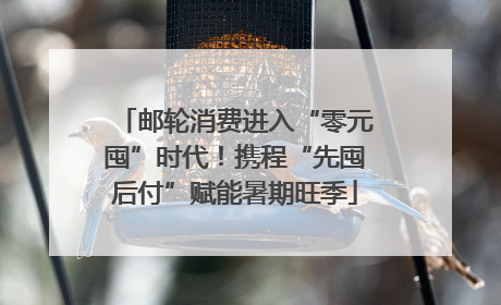 邮轮消费进入“零元囤”时代！携程“先囤后付”赋能暑期旺季