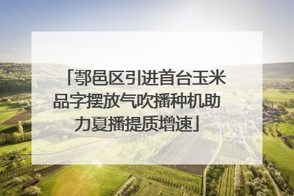 鄠邑区引进首台玉米品字摆放气吹播种机助力夏播提质增速