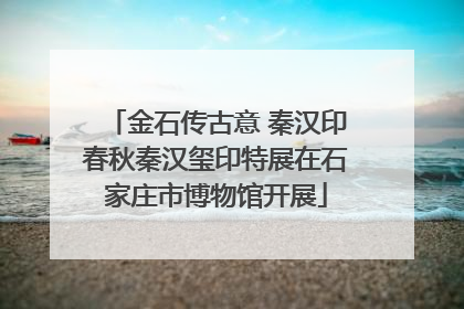 金石传古意 秦汉印春秋秦汉玺印特展在石家庄市博物馆开展