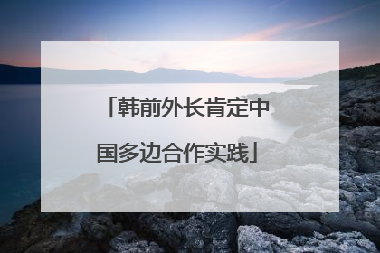 韩前外长肯定中国多边合作实践