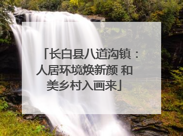 长白县八道沟镇：人居环境焕新颜 和美乡村入画来