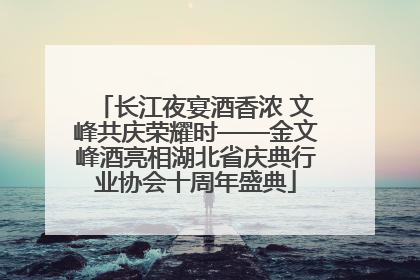 长江夜宴酒香浓 文峰共庆荣耀时——金文峰酒亮相湖北省庆典行业协会十周年盛典