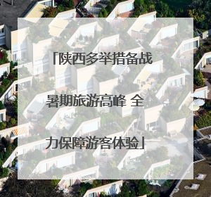 陕西多举措备战暑期旅游高峰 全力保障游客体验