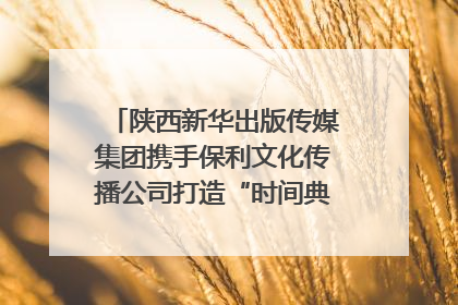 陕西新华出版传媒集团携手保利文化传播公司打造“时间典藏”数字艺术馆