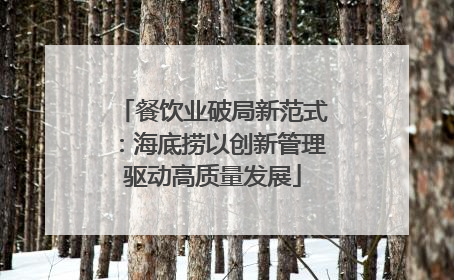 餐饮业破局新范式：海底捞以创新管理驱动高质量发展