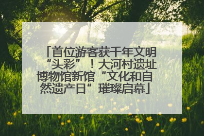 首位游客获千年文明“头彩”！大河村遗址博物馆新馆“文化和自然遗产日”璀璨启幕