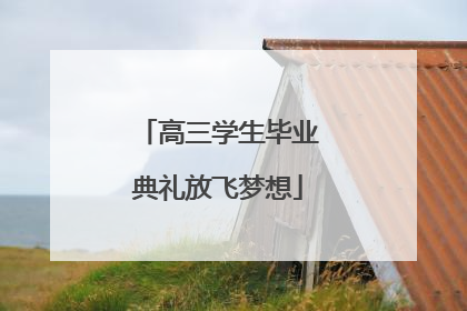 高三学生毕业典礼放飞梦想