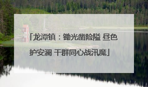 龙潭镇：锄光凿险隘 昼色护安澜 干群同心战汛魔