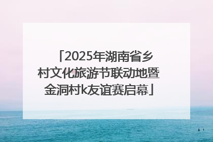 2025年湖南省乡村文化旅游节联动地暨金洞村k友谊赛启幕