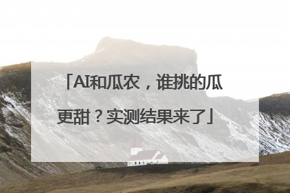 AI和瓜农，谁挑的瓜更甜？实测结果来了