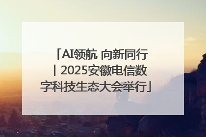 AI领航 向新同行丨2025安徽电信数字科技生态大会举行